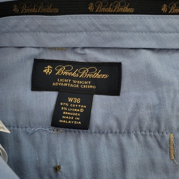 Brook's Brothers Mens Pleated Khaki Shorts Casual Summer Chino Golf Walking - Picture 8 of 10